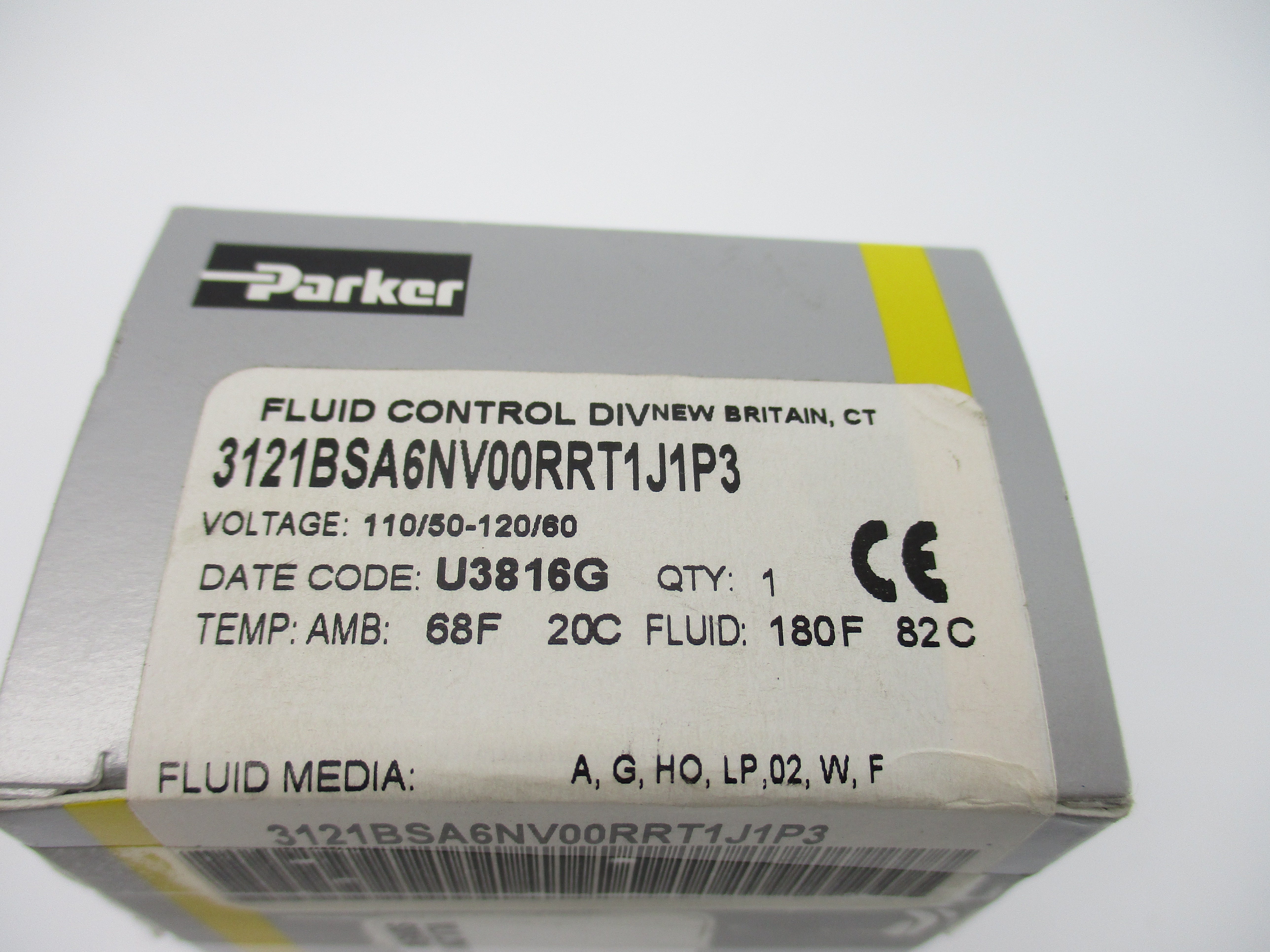 PARKER 3121BSA6NV00RRT1J1P3 110-120V NSFS