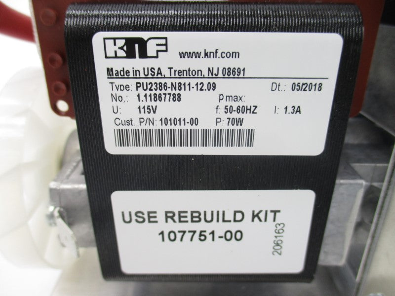 KNF PU2386-N811-12.09 115V 1.3A NSNP