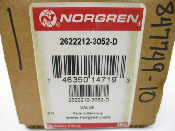 NORGREN 2622212-3052-D 24VDC NSMP