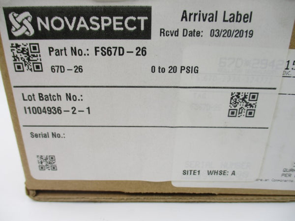 FISHER FS67D-26 0-20PSI NSMP