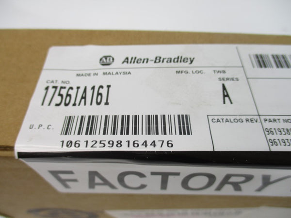ALLEN BRADLEY 1756-IA16I SER. A F/W 3.2 DATE: 2008 NSFS