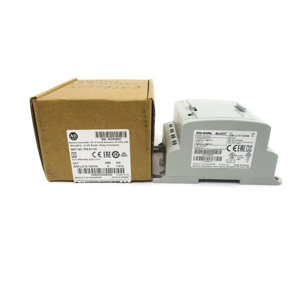 ALLEN BRADLEY 2080-LC10-12AWA SER. A F/W 7.012 100-240VAC NSMP