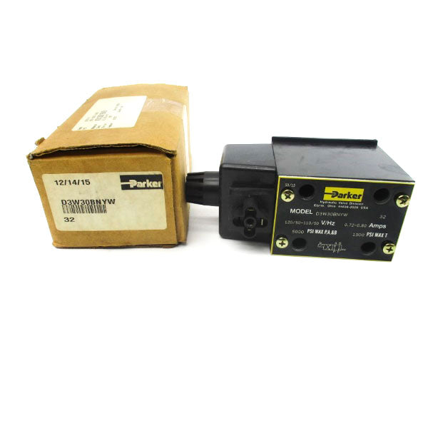 PARKER D3W30BNYW-32 110-120V 0.72-0.80A 5000PSI NSMP
