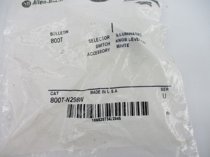 ALLEN BRADLEY 800T-N298W SER. U NSMP