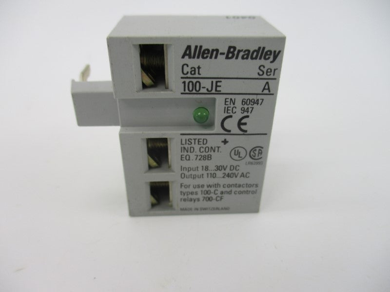 ALLEN BRADLEY 100-JE SER. A 18-30VDC NSNP