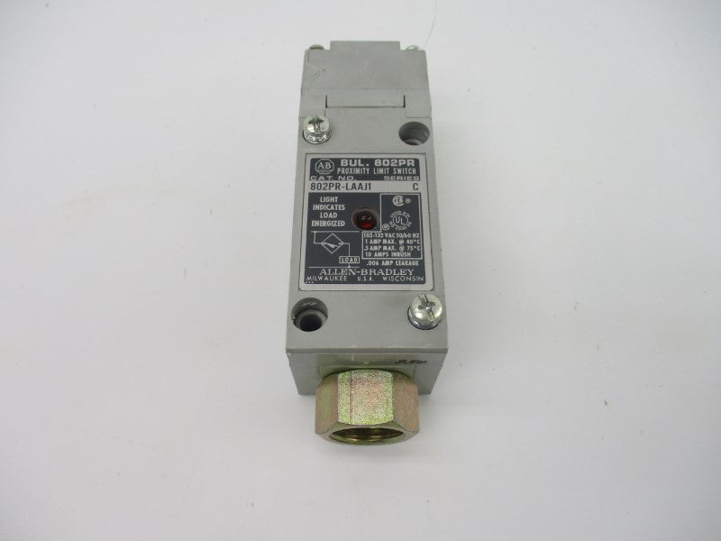 ALLEN BRADLEY 802PR-LAAJ1 SER. C 102-132VAC 10A (BK/YL) NSMP