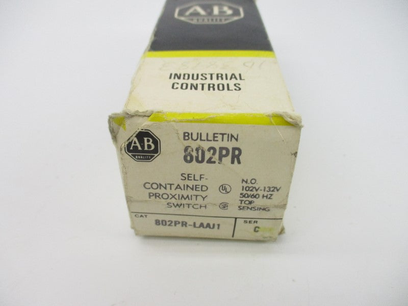 ALLEN BRADLEY 802PR-LAAJ1 SER. C 102-132VAC 10A (BK/YL) NSMP