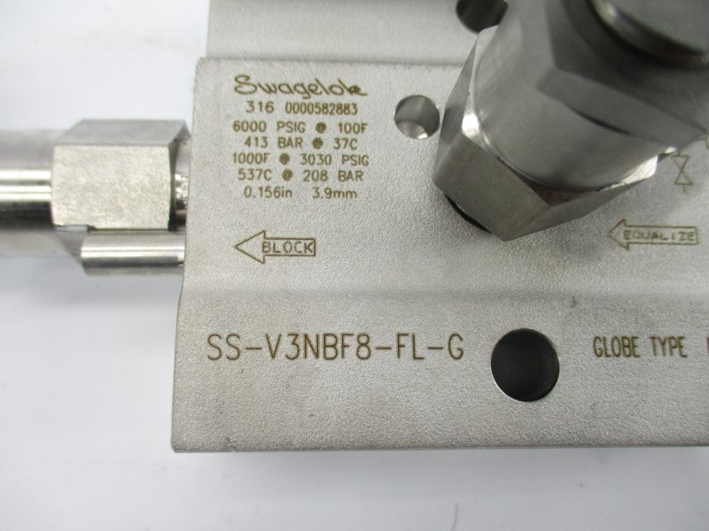 SWAGELOK SS-V3NBF8-FL-G 6000PSI NSNP