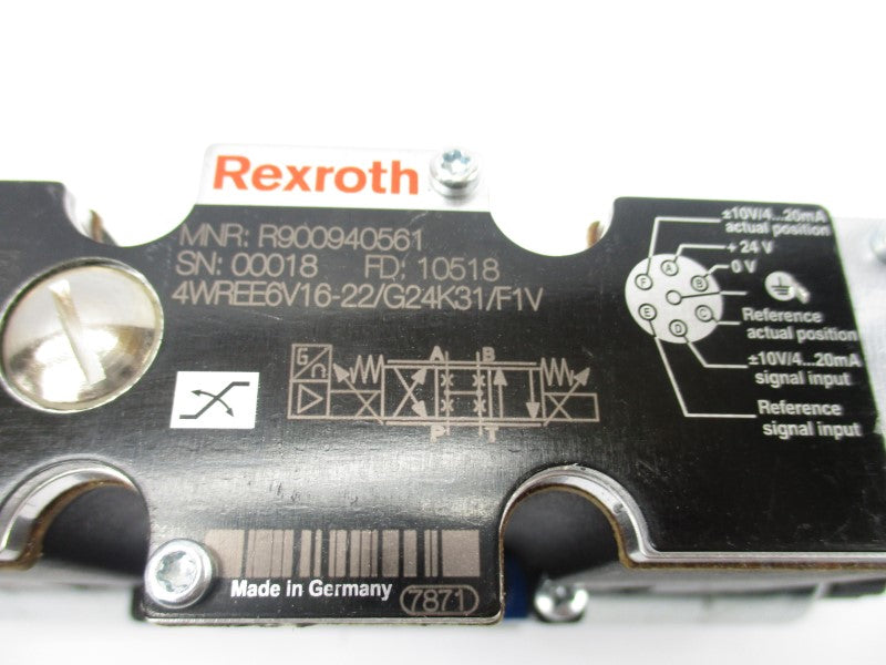 REXROTH 4WREE6V16-22/G24K31/F1V R900940561 NSNP