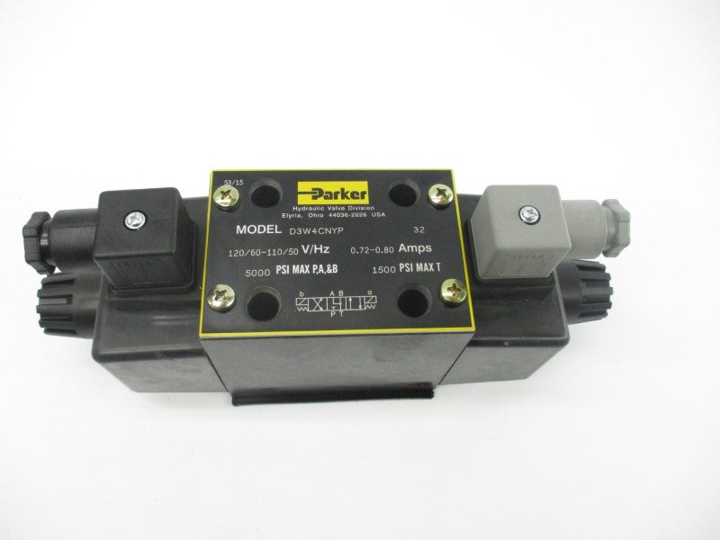 PARKER D3W4CNYP32 110-120V 0.72-0.80A 5000PSI NSMP