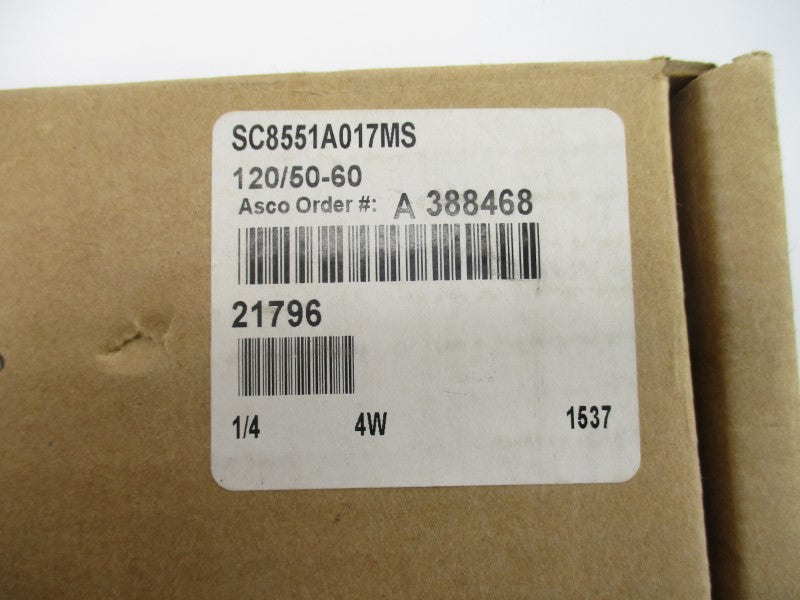 ASCO SC8551A017MS 120V 30-150PSI 1/4" NSMP