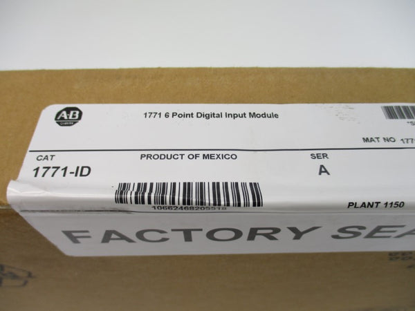 ALLEN BRADLEY 1771-ID SER. A DATE: 2014 NSFS