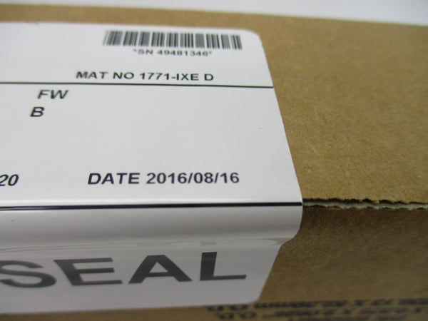 ALLEN BRADLEY 1771-IXE SER. D F/W B DATE: 2016 NSFS