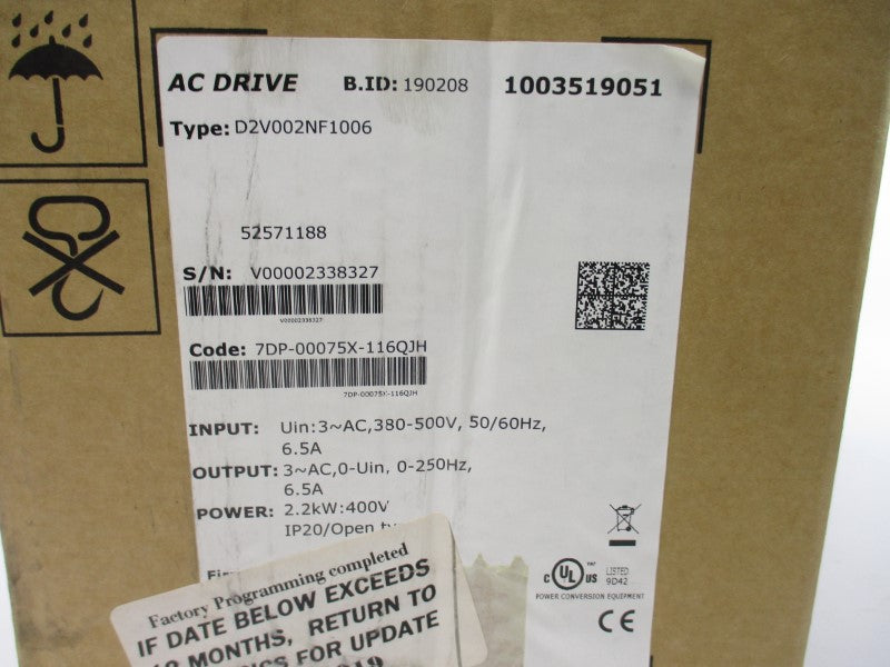KONECRANES D2V002NF1006 380-500VAC 6.5A NSMP