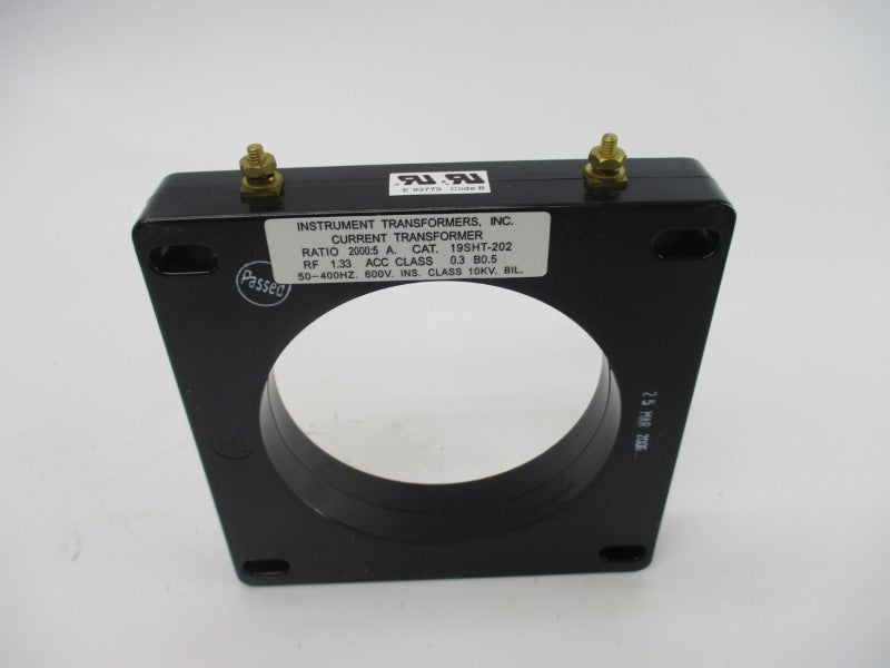 INSTRUMENT TRANSFORMERS 19SHT-202 600V NSMP
