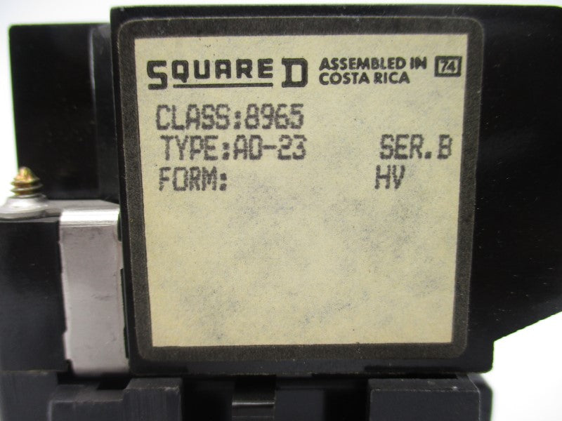 SQUARE D 8965AO-23 SER. B 120V NSNP