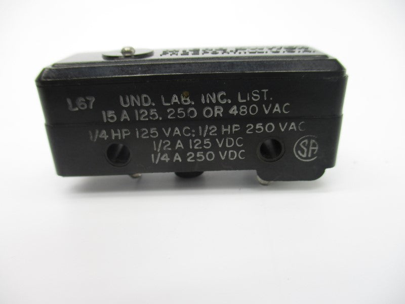 MICRO SWITCH BZ-RX 480VAC 15A NSNP