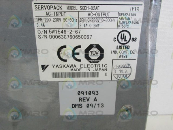 YASKAWA SGDH-02AE NSNP