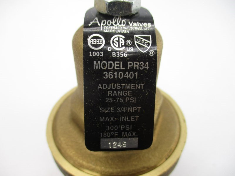 APOLLO 36-104-01 PR-34  25-75PSI 3/4" NSMP