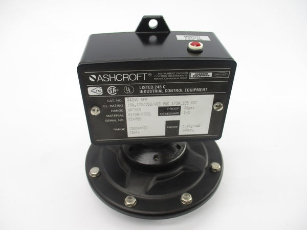ASHCROFT B424VXFM 480VAC 15A 60"H2O NSMP