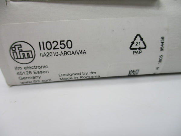 IFM EFECTOR II0250 IIA2010-ABOA-V4A 20-250VAC/DC NSMP