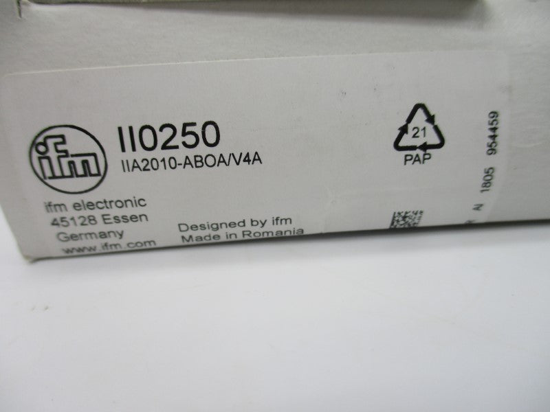 IFM EFECTOR II0250 IIA2010-ABOA-V4A 20-250VAC/DC NSMP