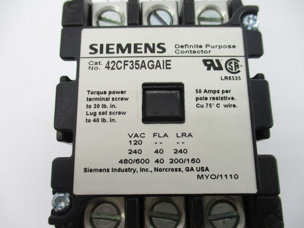 SIEMENS 42CF35AGAIE 190-220/208-240V 50A NSNP