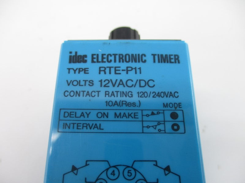IDEC RTE-P11 12VAC/DC 10A NSNP
