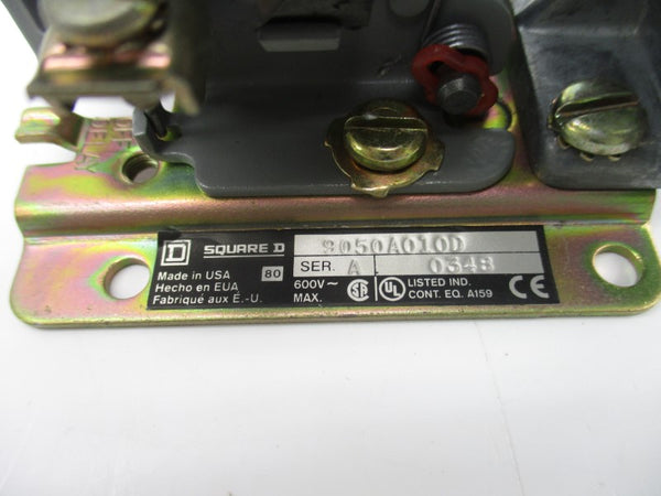 SQUARE D 9050A010D SER. A 110/120V NSNP