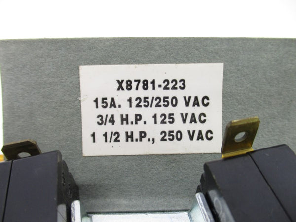 CROUSE HINDS X8781-223 125/250VAC 15A NSNP