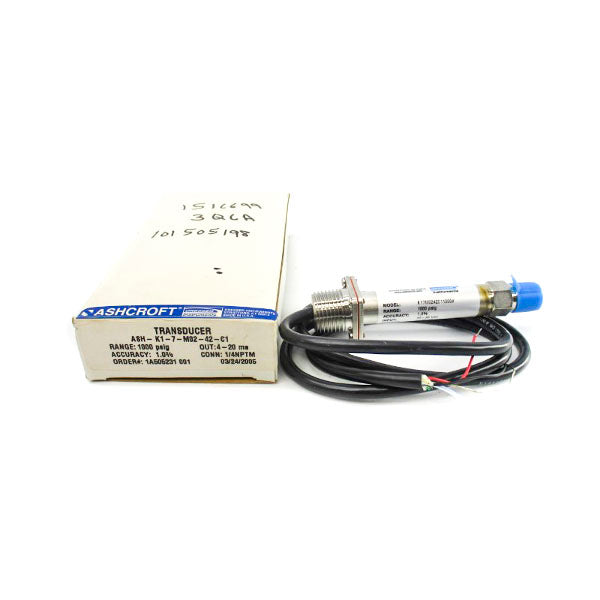 ASHCROFT ASH-K1-7-M02-42-C1 10-30VDC 1000PSI NSMP