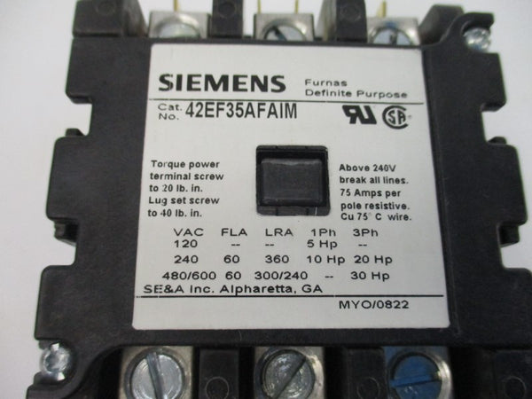 SIEMENS 42EF35AFAIM 110/120V 60A NSNP