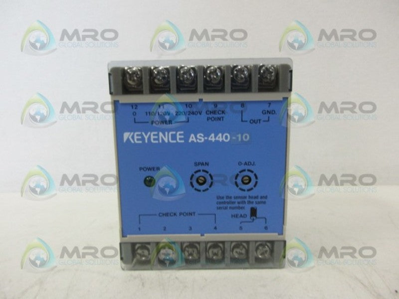 KEYENCE AS-440-10 SENSOR AMPLIFIER NSNP