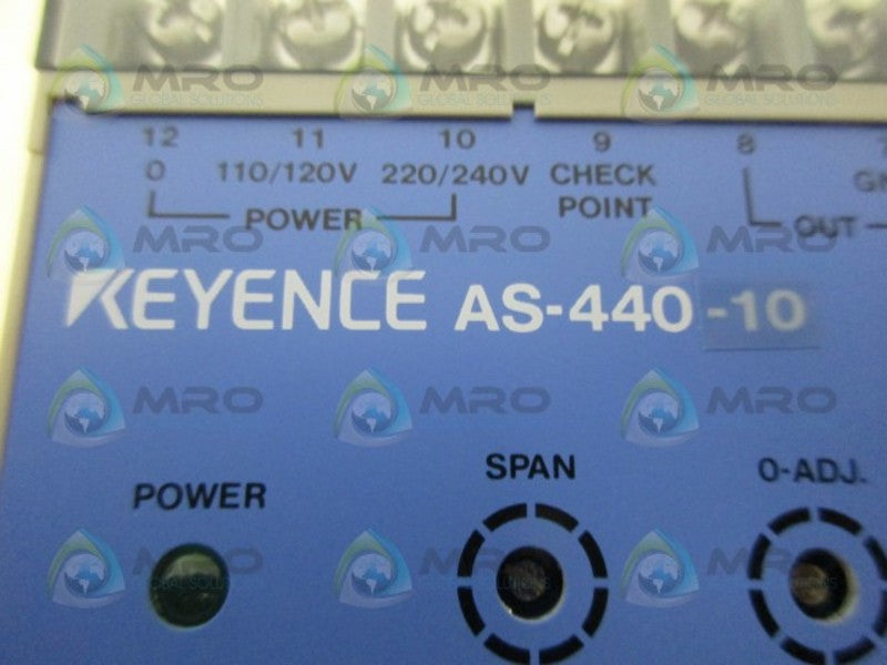 KEYENCE AS-440-10 SENSOR AMPLIFIER NSNP
