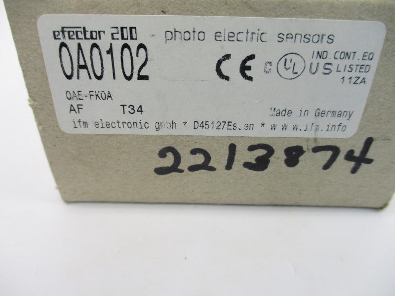 IFM EFECTOR OA0102 OAE-FK0A 20-250VAC/DC 3A NSMP