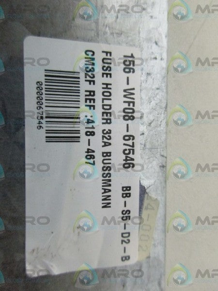 BUSSMANN 156-WF08-67546 FUSE HOLDER NSNP