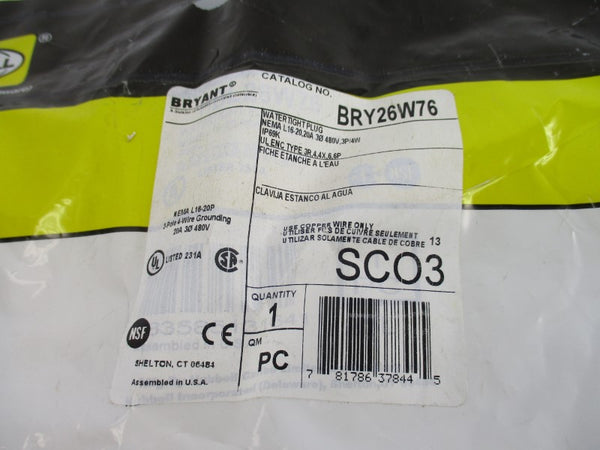 BRYANT BRY26W76 480V 20A NSMP