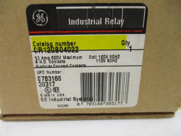 GENERAL ELECTRIC CR120B04022 SER. A 110/120V 10A NSMP