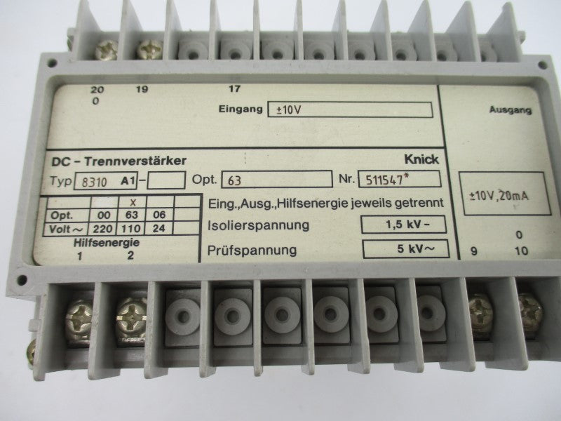 KNICK 8310A1 511547 220V UNMP