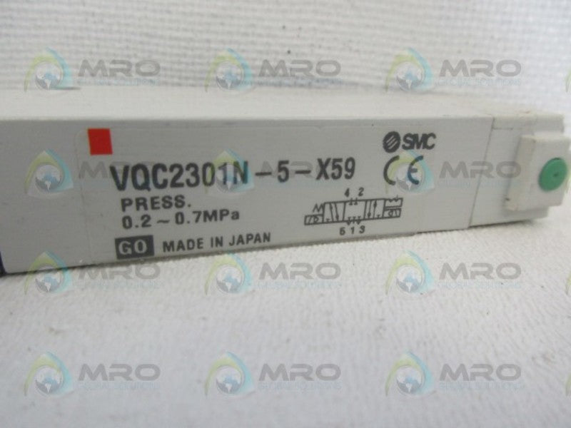 SMC VQC2301N-5-X59 SOLENOID VALVE NSNP