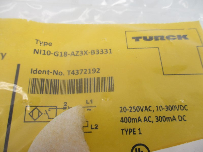 TURCK NI10-G18-AZ3X-B3331 T4372192 20-250VAC NSMP