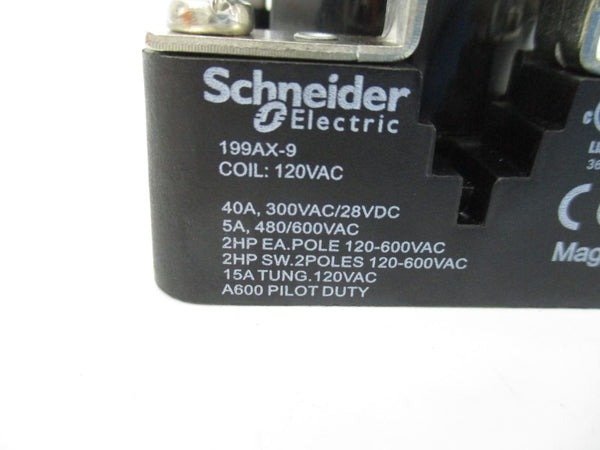 SCHNEIDER ELECTRIC 199AX-9 120VAC 40A NSNP
