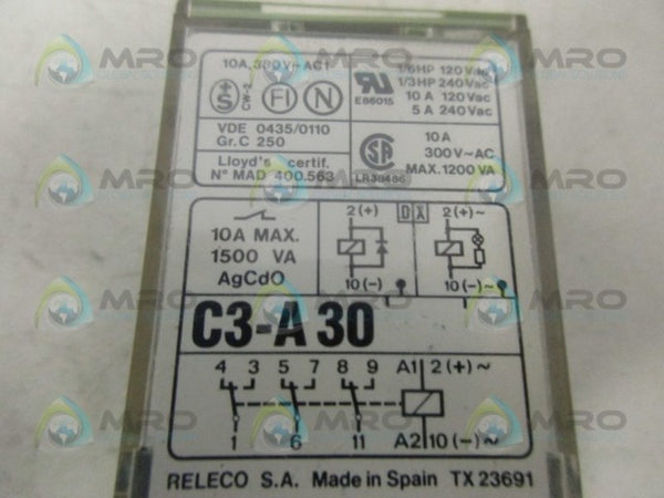 RELECO C3-A30 RELAY UNMP