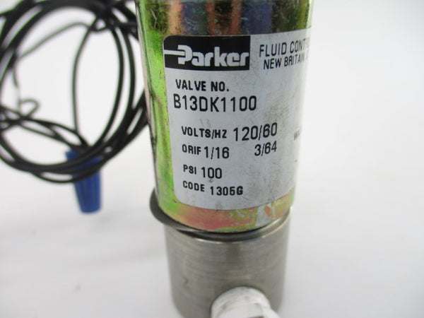 PARKER B13DK1100 120V 100PSI 1/16" NSNP