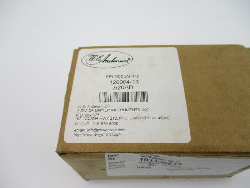WE ANDERSON SFI-300SS-1/2 120004-13 NSFS