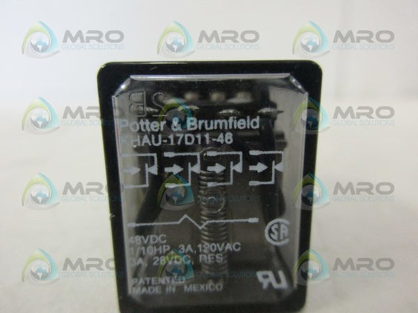 POTTER & BRUMFIELD KHAU-17D11-48 RELAY UNMP