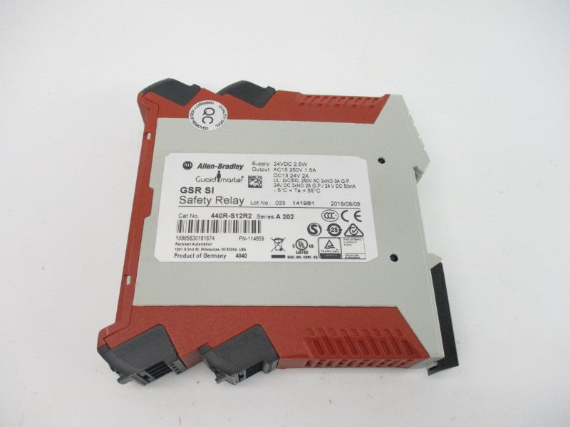 ALLEN BRADLEY 440R-S12R2 SER. A202 24VDC 2A (WH) NSMP