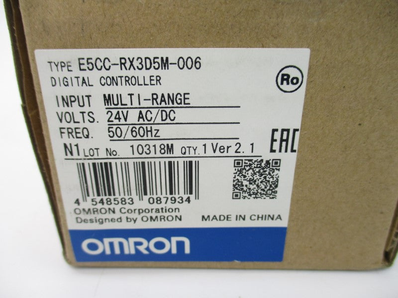 OMRON E5CC-RX3D5M-006 VER. 2.1 24VAC/DC 2A NSMP