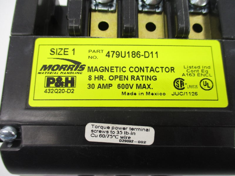 MORRIS 479U186-D11 240V 30A NSNP