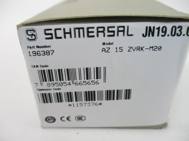 Schmersal AZ15ZVRK-M20 Safety Switch – New